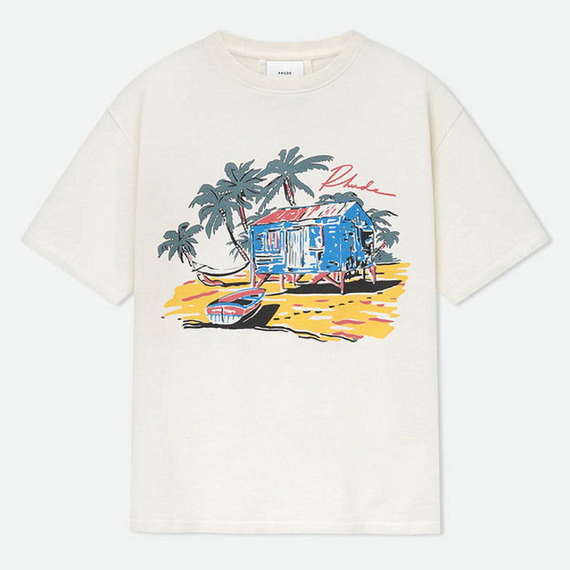 RHUDE Beach Side T-Shirt – Apricot