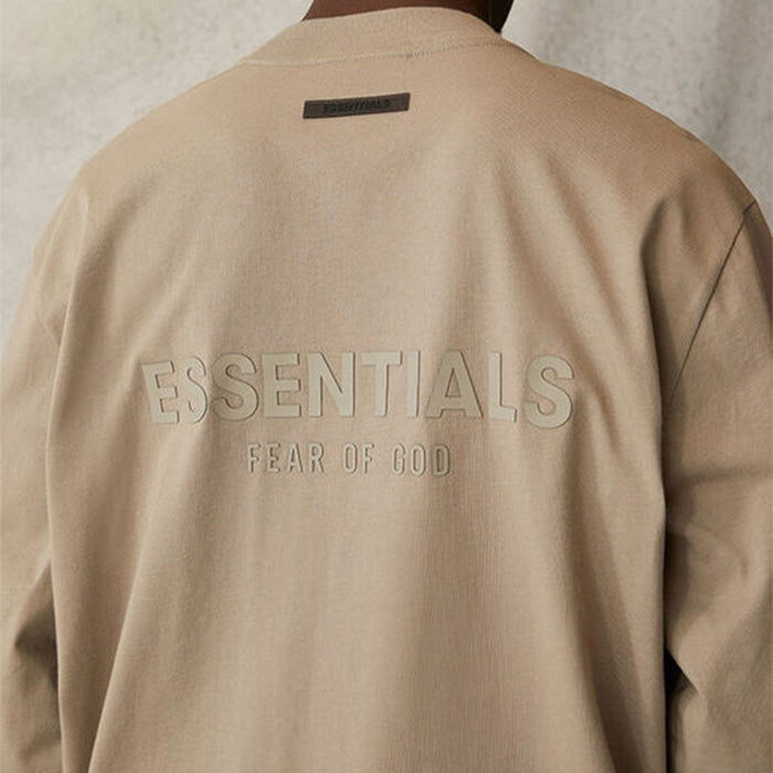 Fear of God Essentials Long Sleeve Tee – Brown / Black / Khaki / Apricot