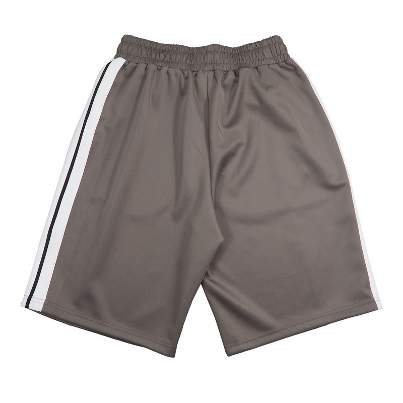 Palm Angels Cement Gray Running Shorts