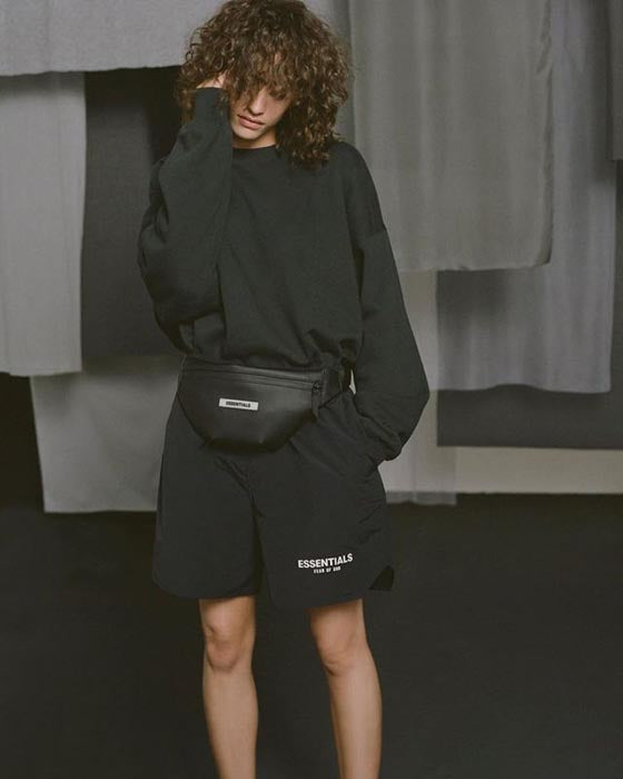 Fear of God Essentials 3M Reflective Shorts – Black / Grey