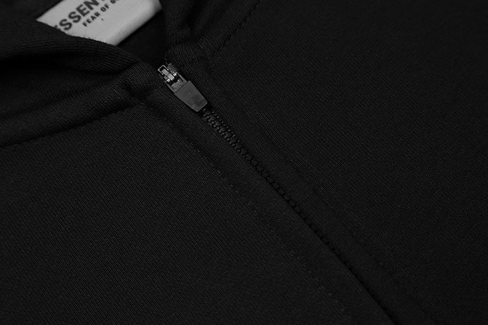 Fear Of God Essentials Zip-Up Hoodie – Black / White / Brown / Matcha Green / Apricot