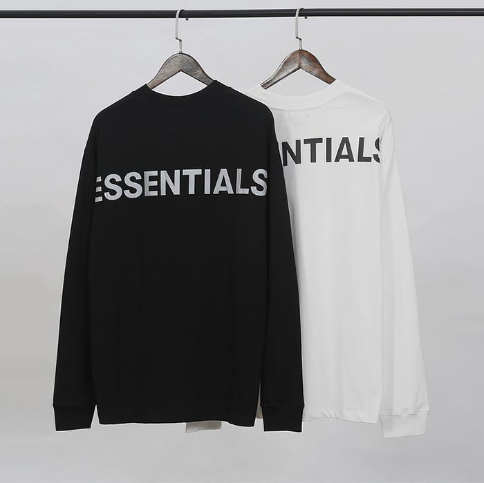Fear of God Essentials Long Sleeve Tee – Black / White