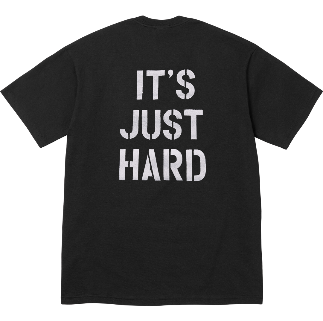 Supreme SS26 Hard Tee — Black / White / Navy