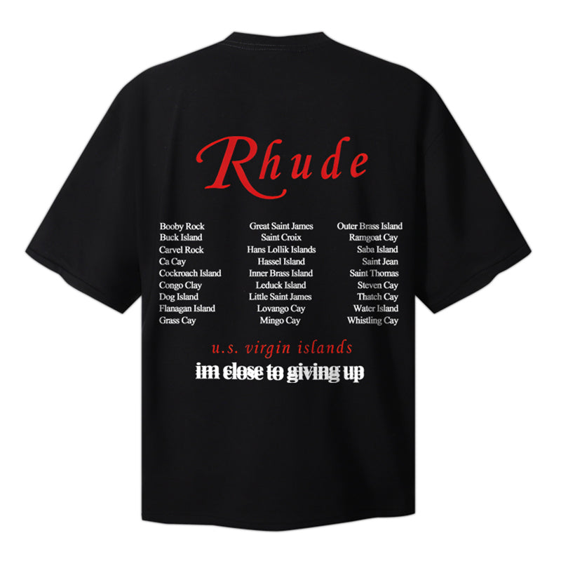 RHUDE Regatta Team Tee – Black