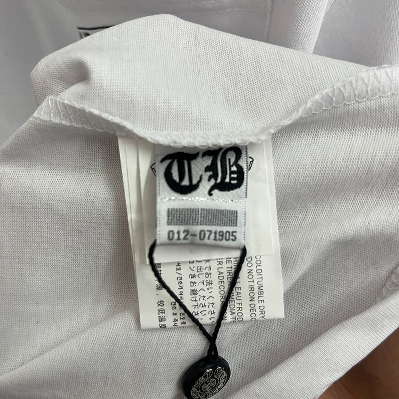 Chrome Hearts Gothic Sleeve Logo Pocket Long Sleeve Tee – White / Black