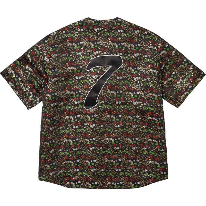 Supreme Floral Jacquard Baseball Jersey