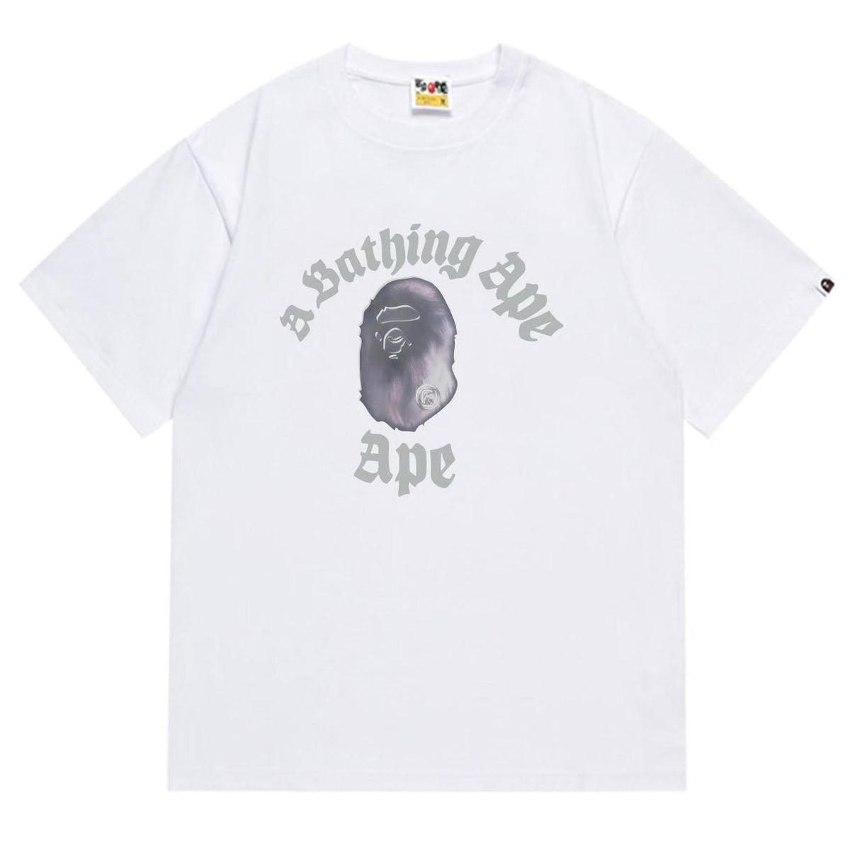 BAPE Ape Head Graphic Tee - Black & White