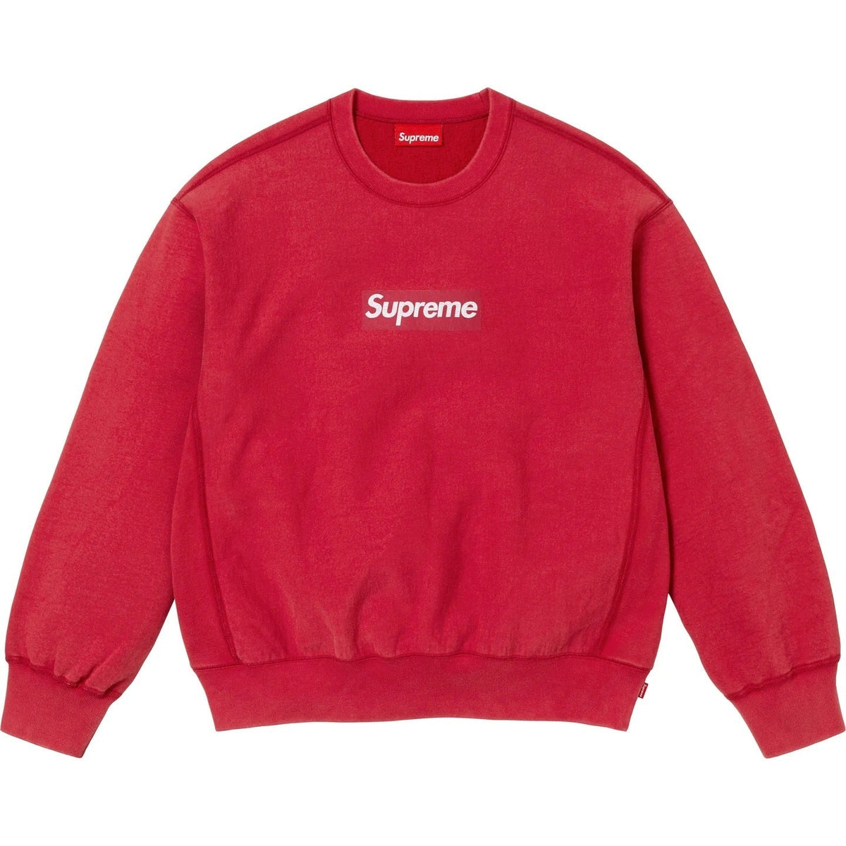 Supreme SS25 Washed Box Logo Crewneck Sweatshirt