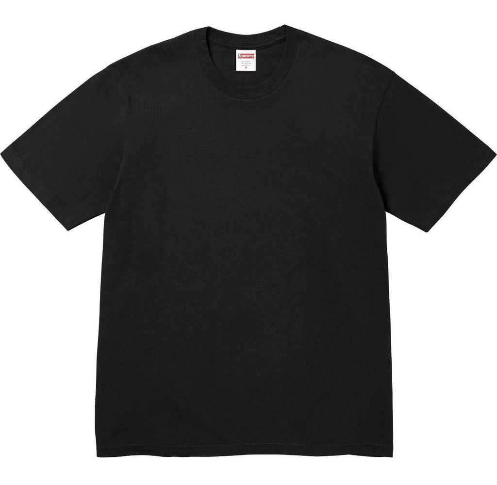Supreme SS24 Backwards Tee – Black / White