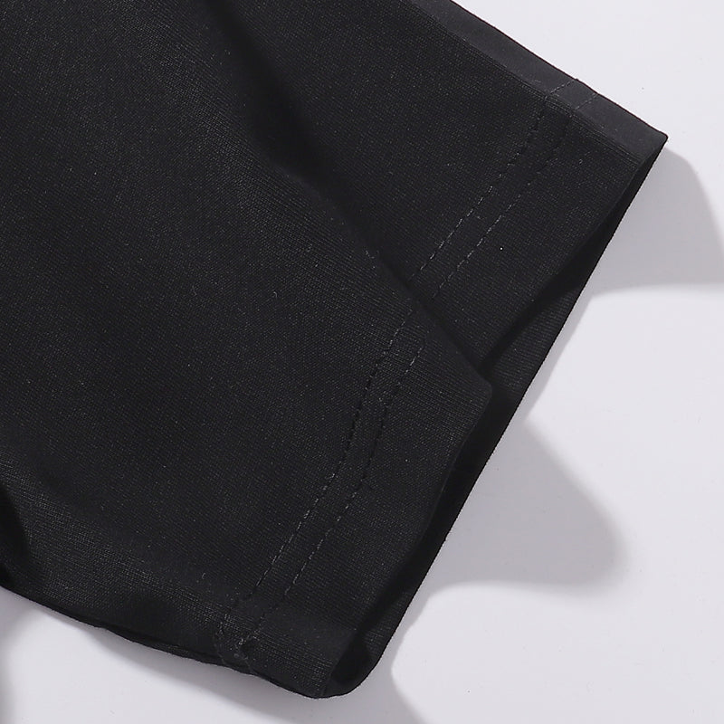 RHUDE Split Petrol Logo Tee – White / Black