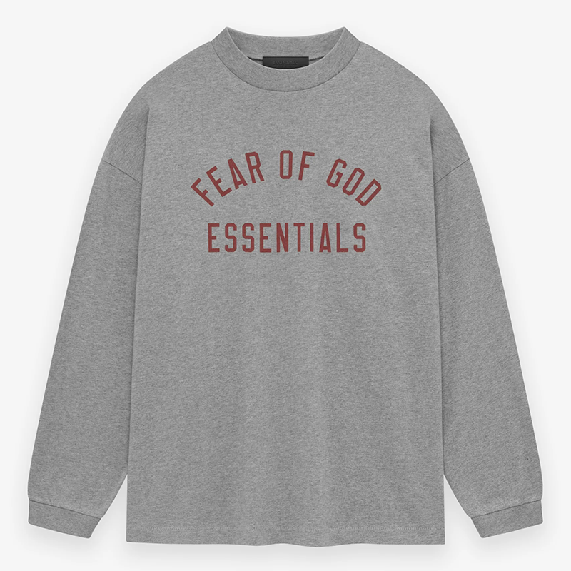 Fear of God Long Sleeve T-Shirt – Grey / Dark Green