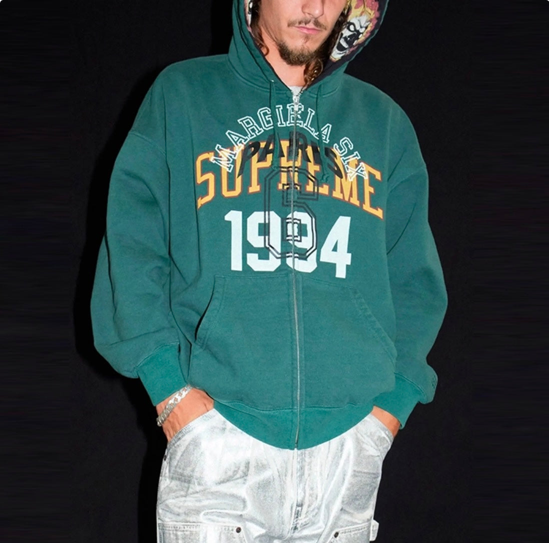 Supreme x Maison Margiela SS24 Zip Up Hooded Sweatshirt