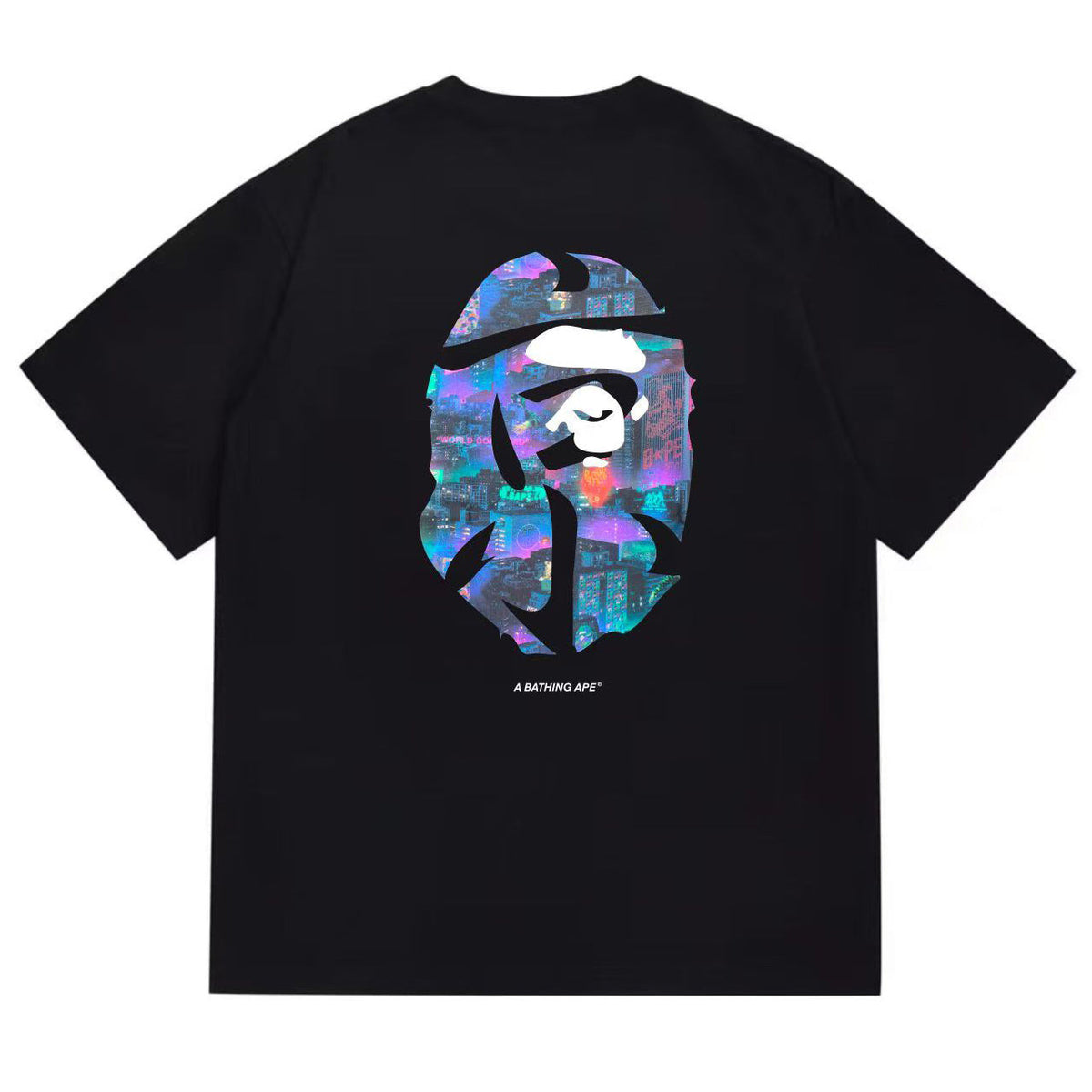 BAPE Ape Head Graphic Tee – Relaxed Fit Cotton Crewneck