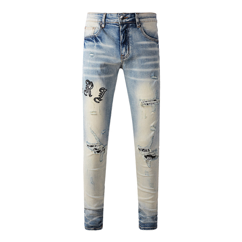 AMIRI Skinny Destroyed Jeans – Full Length Denim