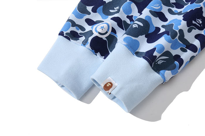 BAPE Big ABC Camo Shark Double-Hood Hoodie & Shorts Set