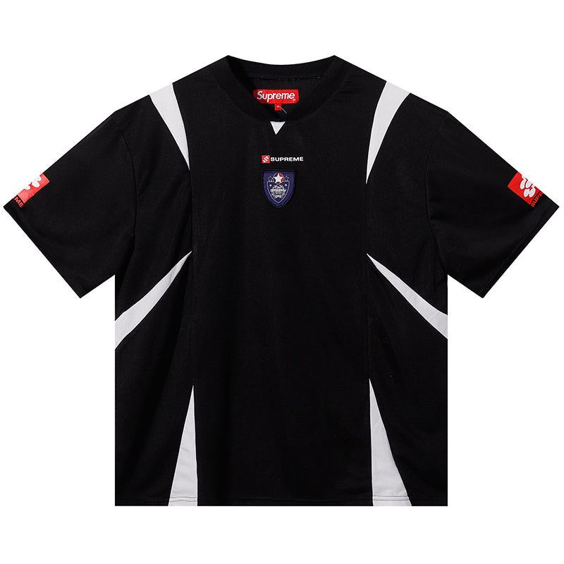 Supreme Crest Soccer Jersey — Black