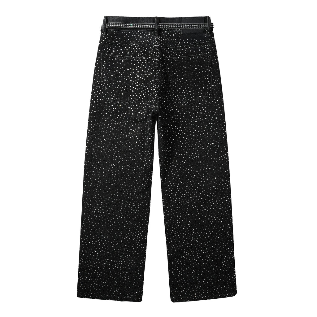 Purple Brand Crystal Diamond Skinny Jeans #9128