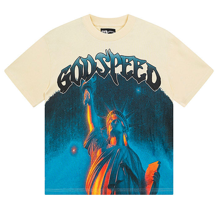 GODSPEED Statue Of Liberty T-Shirt – 100% Cotton Graphic Tee