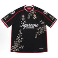 Supreme Floral Soccer Jersey — Black / White