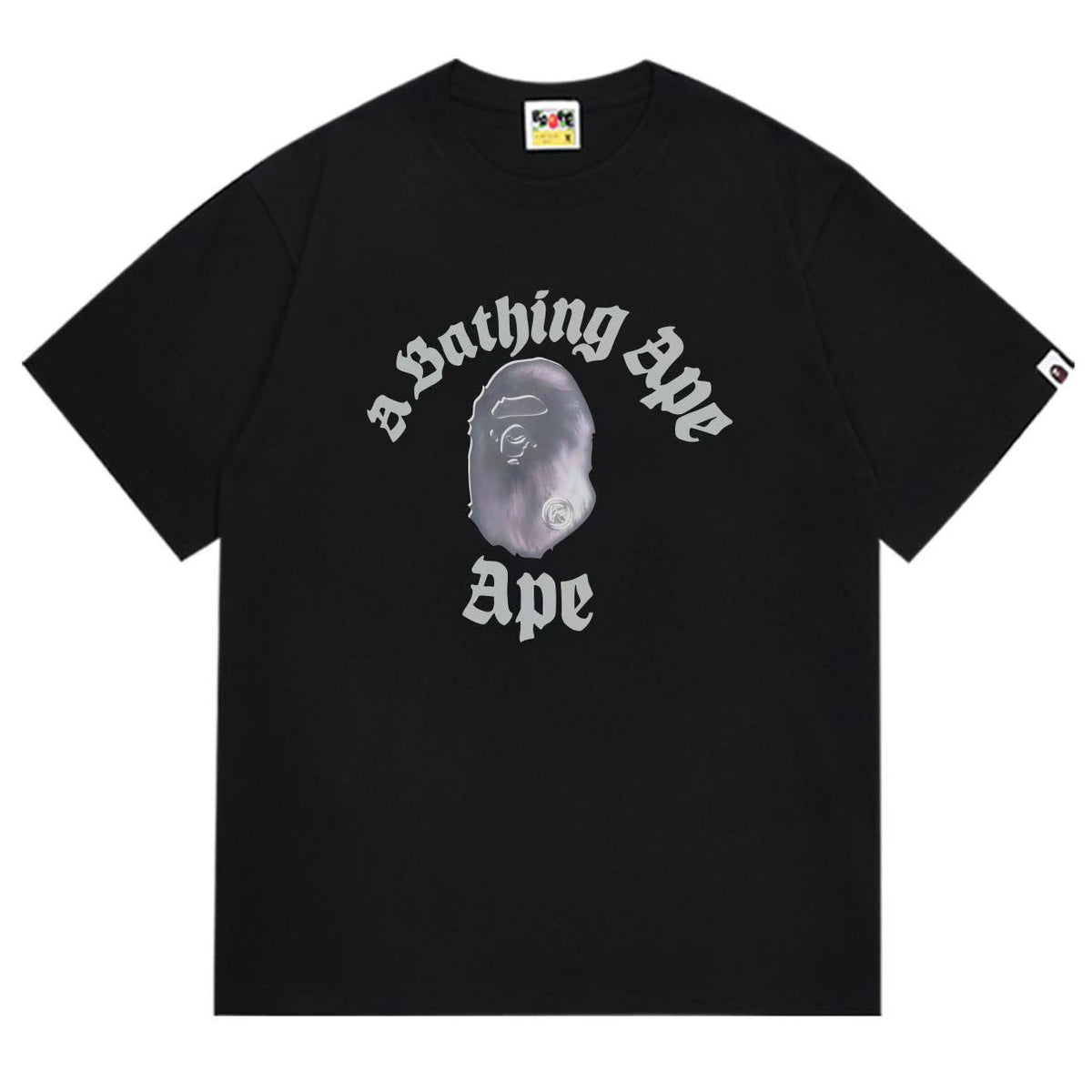 BAPE Ape Head Graphic Tee - Black & White
