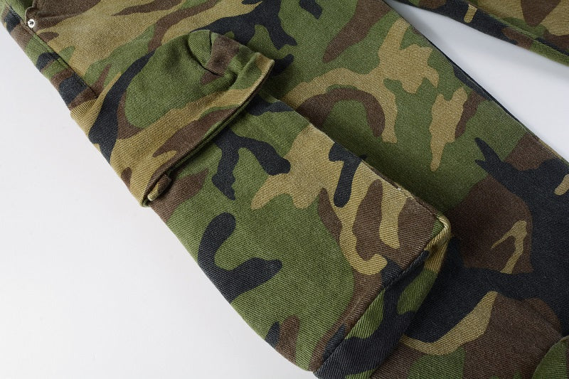AMIRI Slim Fit Distressed Jeans – Full Logo Edition