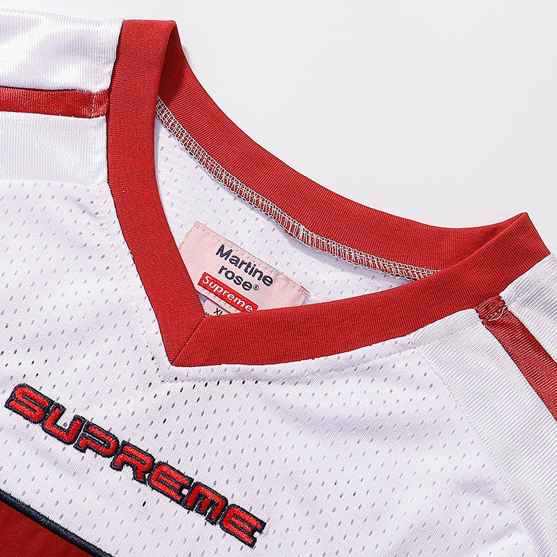 Supreme Martine Rose Football Jersey — Black / White