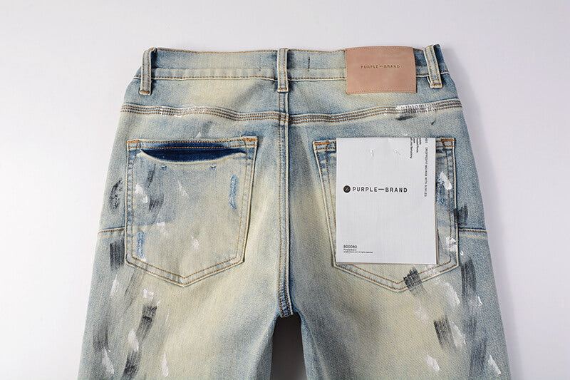 Purple Brand Jeans #9007 | Skinny Fit Scratched Denim