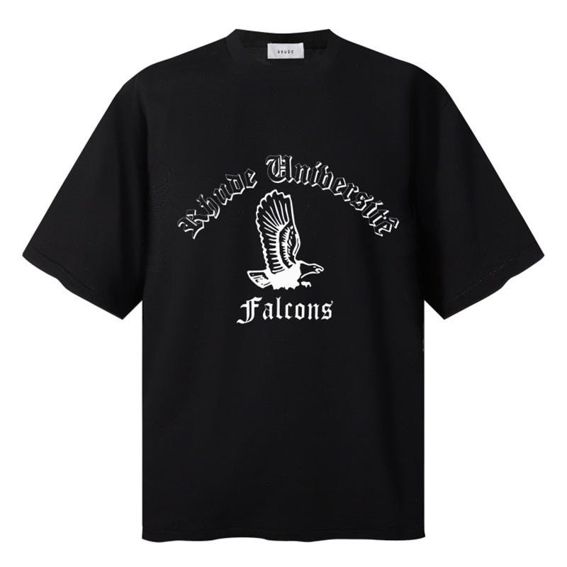 RHUDE Collegiate Falcons Tee – Black / White