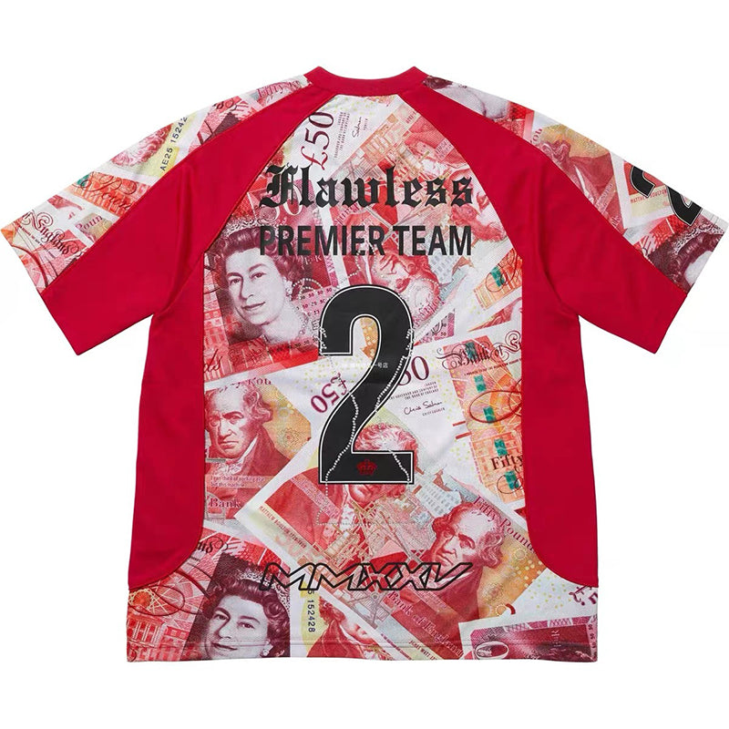 Supreme Pounds Soccer Jersey — Black / Red