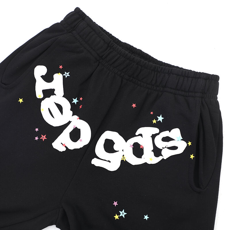 Sp5der Classic Flame Logo Graffiti Pant – Black
