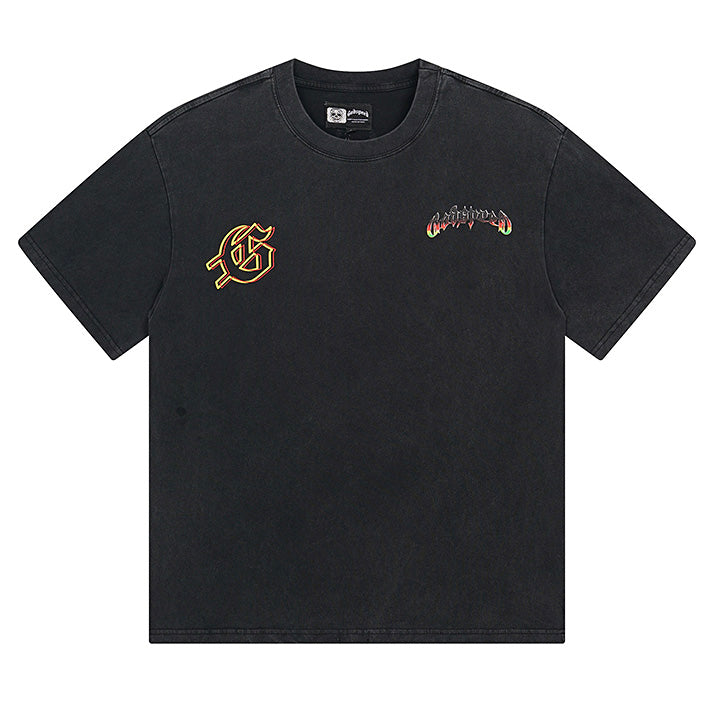 GODSPEED Skeleton Motorcycle Graphic T-Shirt