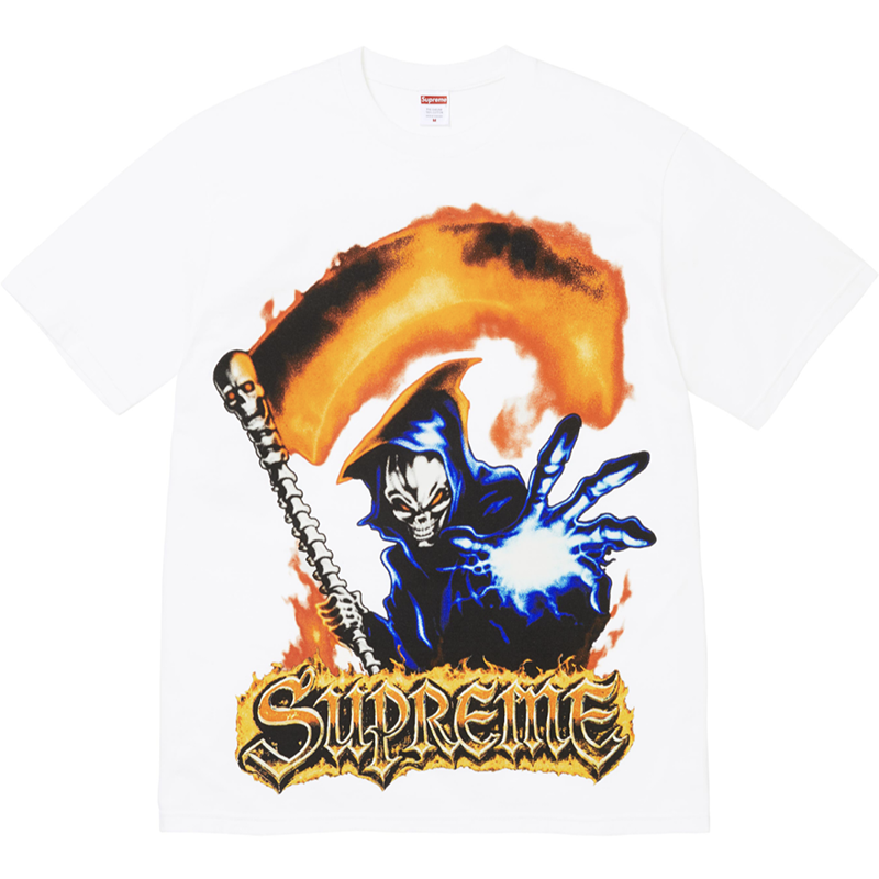 Supreme Grim Reaper Tee — Black / White