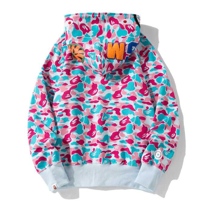 BAPE Miami City Limited Camo Shark Hoodie