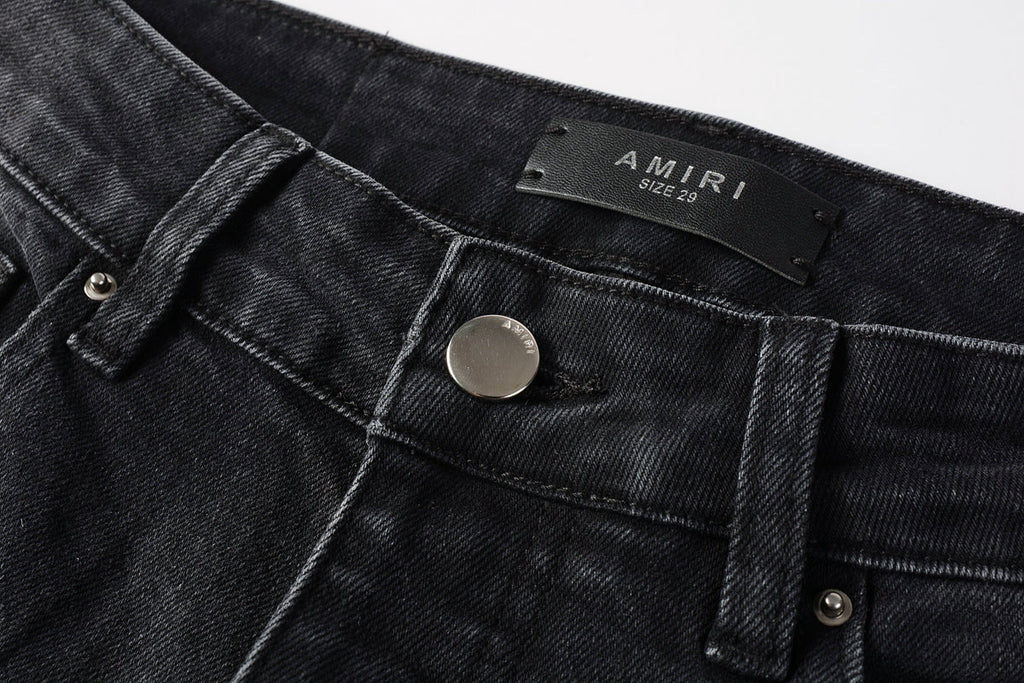 AMIRI Slim Fit Distressed Jeans – Full Length Denim