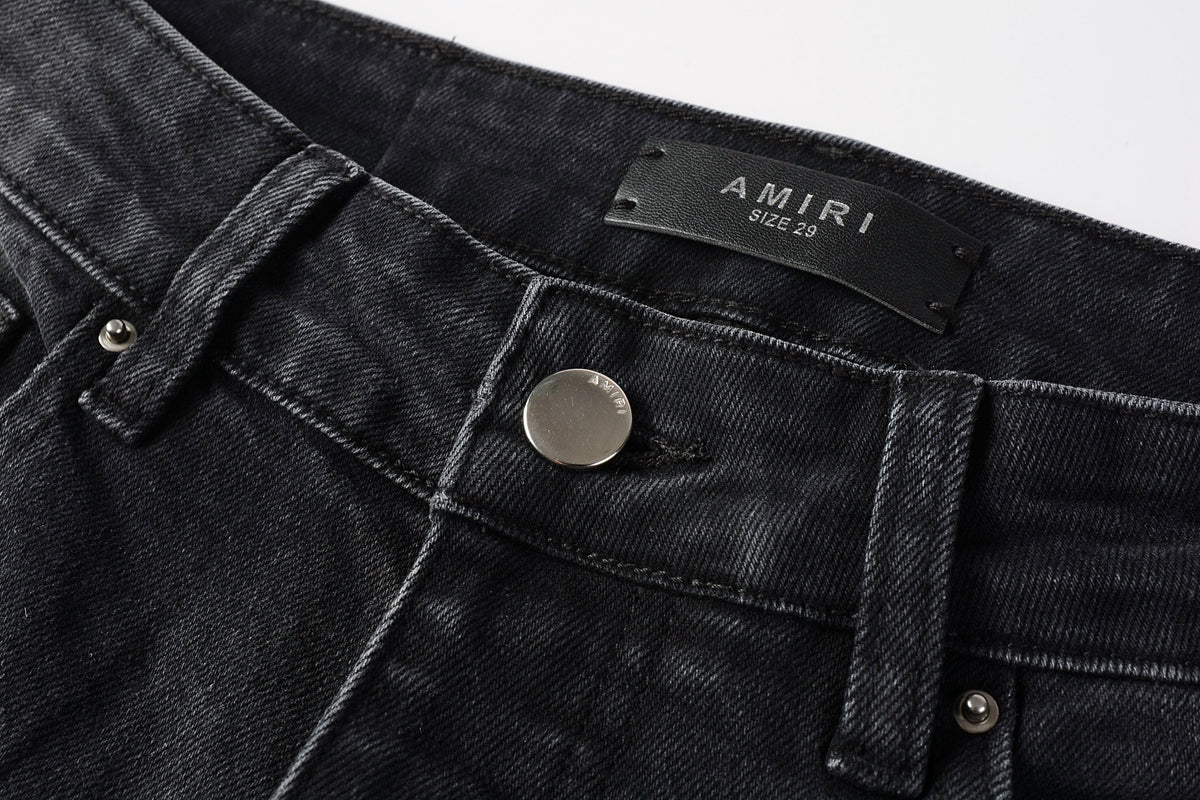 AMIRI Slim Fit Distressed Jeans – Full Length Denim