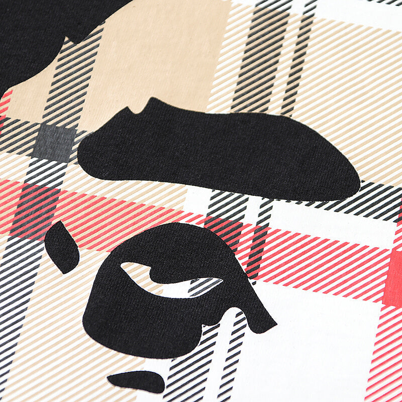 BAPE Burberry Plaid Ape Head T-Shirt by A Bathing Ape