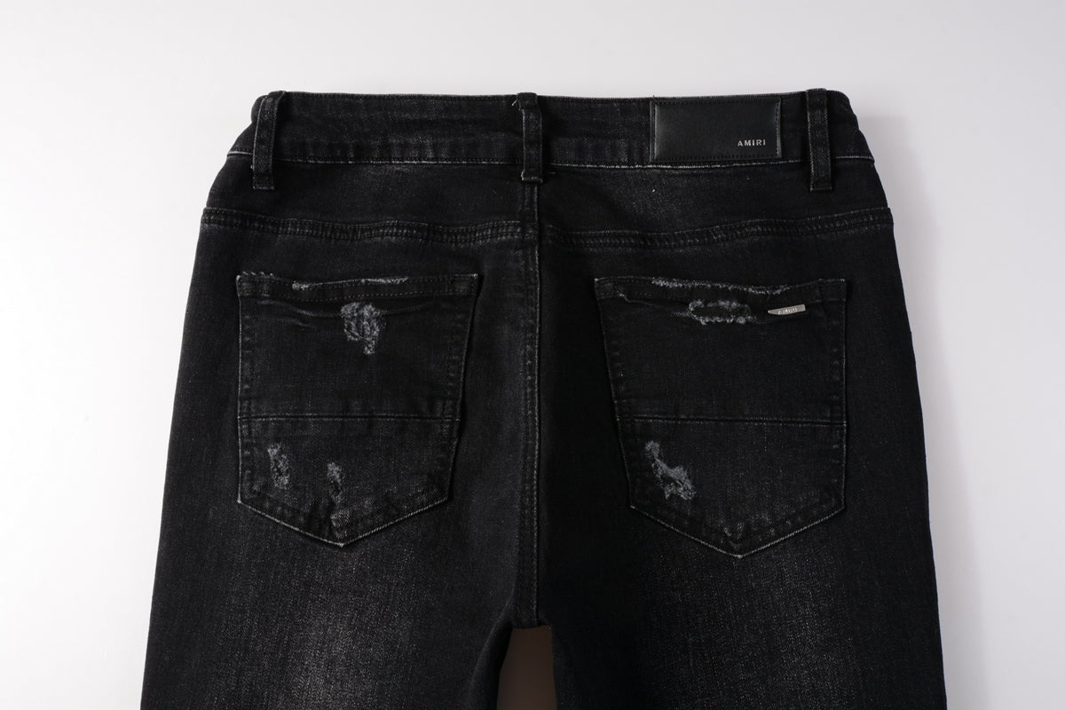 AMIRI Slim Fit Distressed Jeans – Full Length Denim