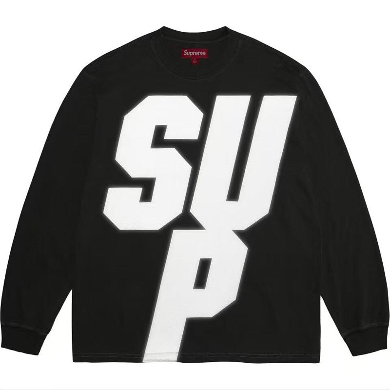 Supreme Reflective L/S Top — Black