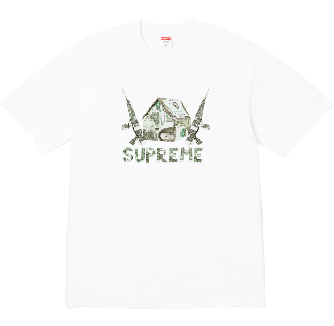 Supreme SS26 Origami Tee — Black / White