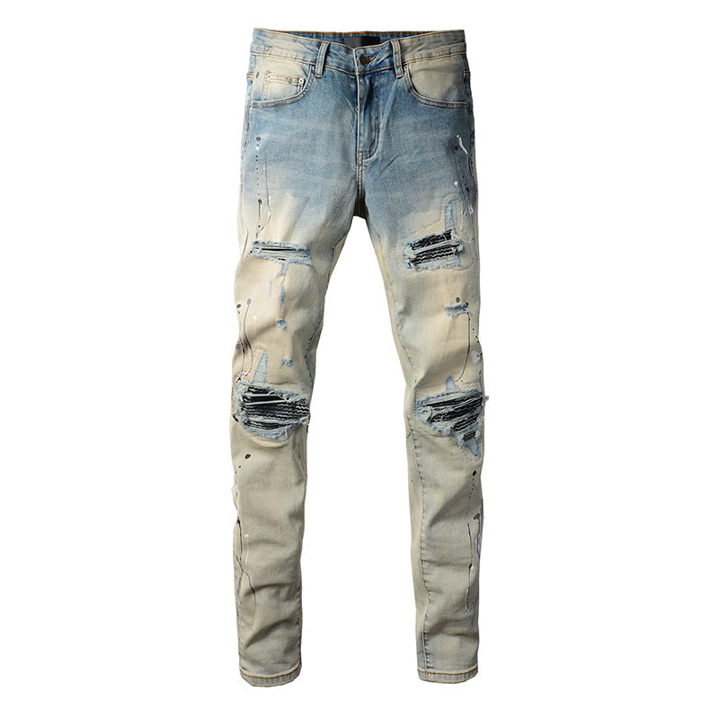 AMIRI Slim Fit Distressed Jeans – Full Length Denim