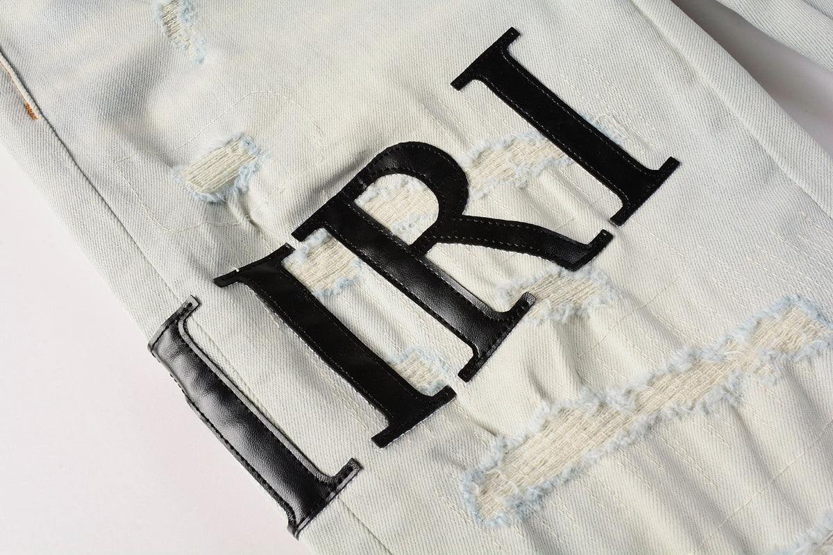 AMIRI Slim Jeans #8990 – Distressed Cotton Denim