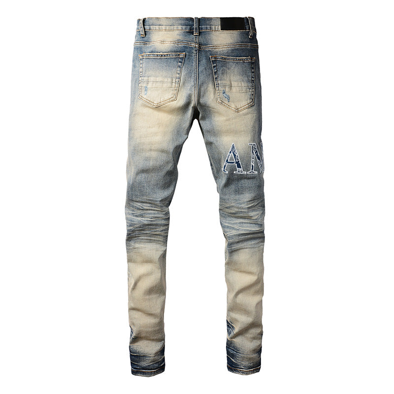 AMIRI Slim Fit Distressed Jeans – Full Length Denim