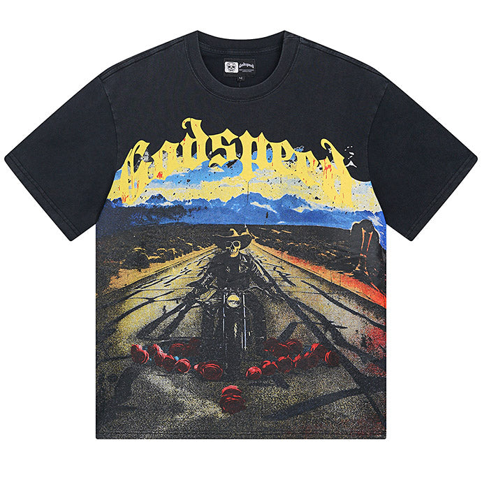 GODSPEED Long Lonely Road Graphic T-Shirt – 100% Cotton