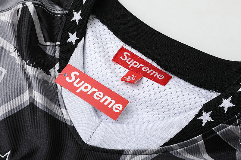Supreme Stars Football Jersey — Black / Blue