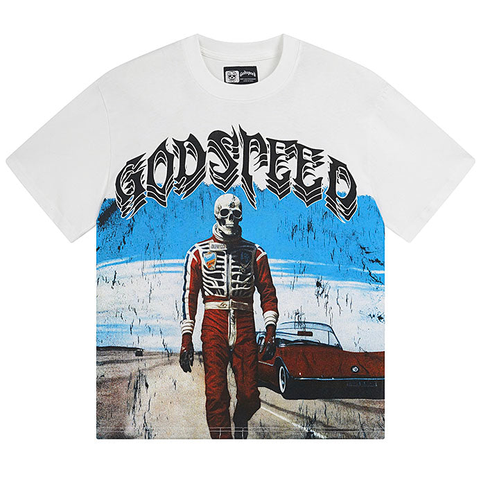 GODSPEED Skeleton Man Graphic T-Shirt – 100% Cotton
