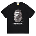 BAPE Ape Head Pattern Tee - Black & White