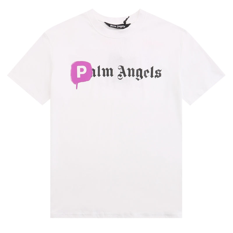Palm Angels Spray Paint P Gothic Logo Oversized T-Shirt