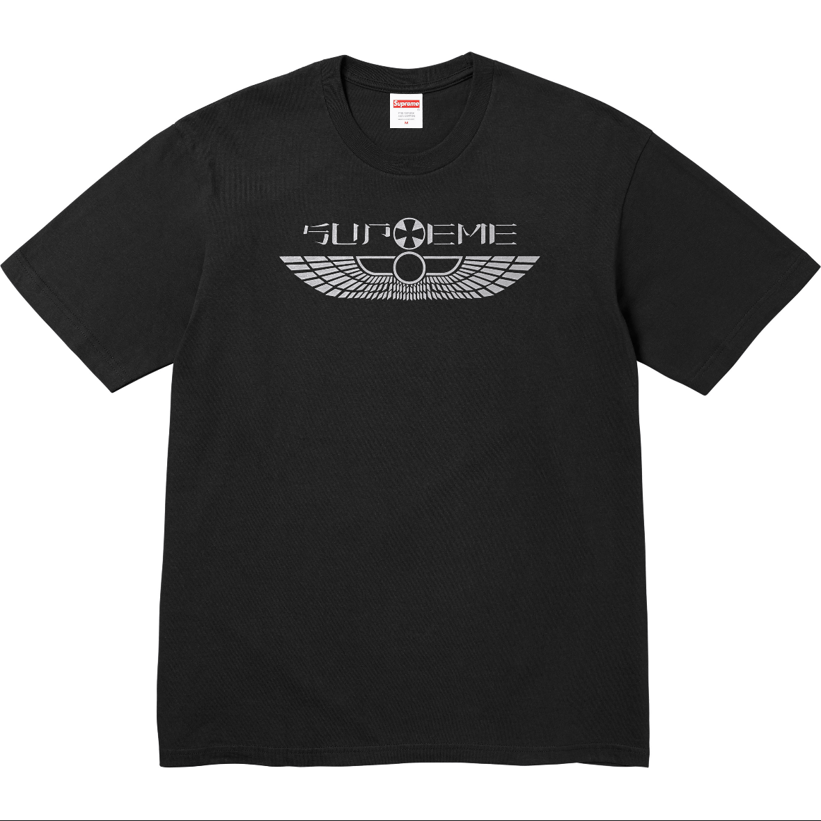 Supreme 25SS Wings Tee – Black / White