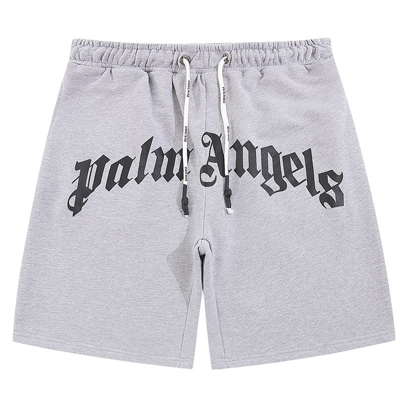 Palm Angels Shorts – Grey Men's Cotton Shorts