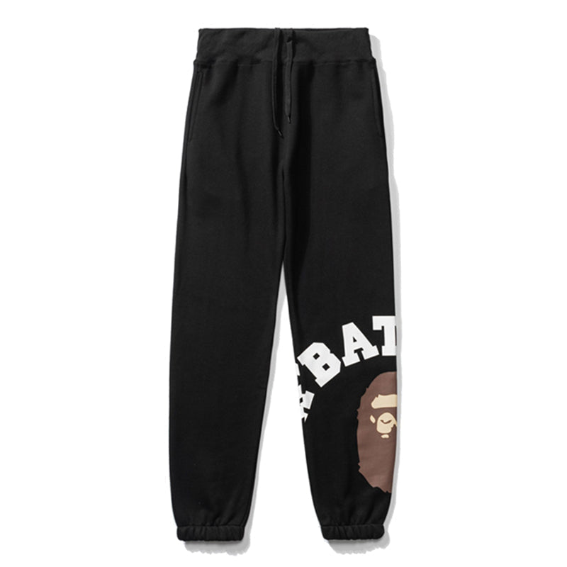 BAPE Logo Printed Drawstring Pants